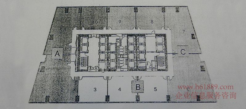 新世界中心 寫字樓 戶型圖片